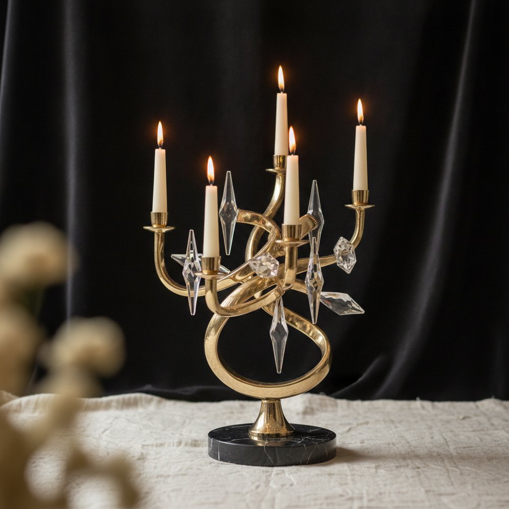 Abstract Elegance Candle Holder