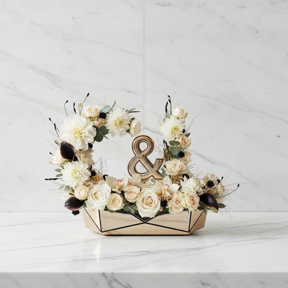 Custom Logo Floral Arrangement