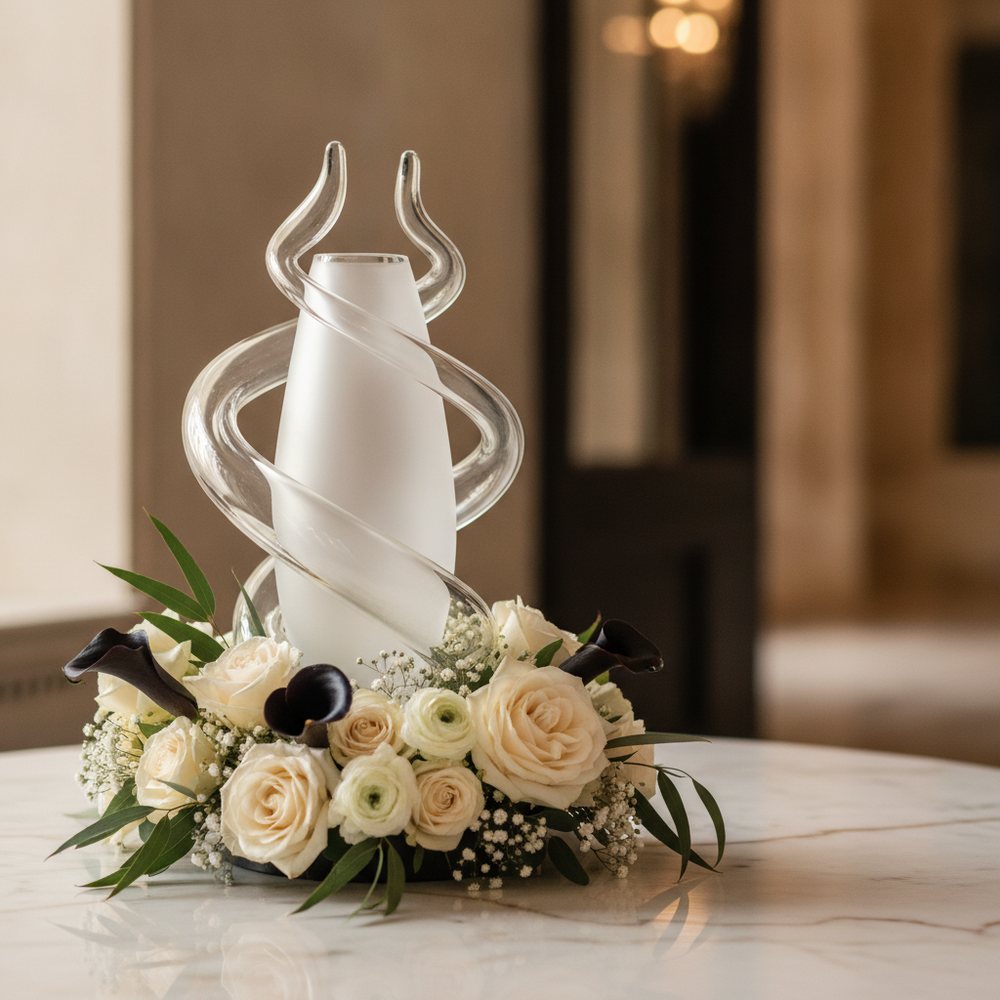 Ethereal Glass Centerpiece