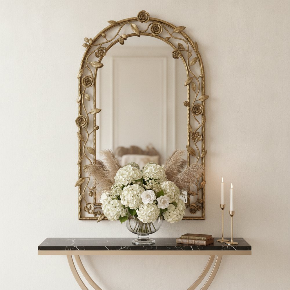 Majestic Flora Wall Mirror